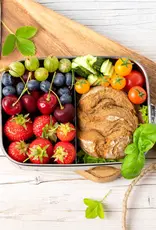 LEKKABOX Lekkabox Safe RVS Bentobox - 1000ml met flexibele verdeler