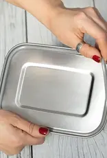 LEKKABOX Lekkabox Safe RVS Bentobox - 1000ml met flexibele verdeler