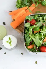 LEKKABOX Lekkabox Safe RVS Bentobox - 1000ml met flexibele verdeler