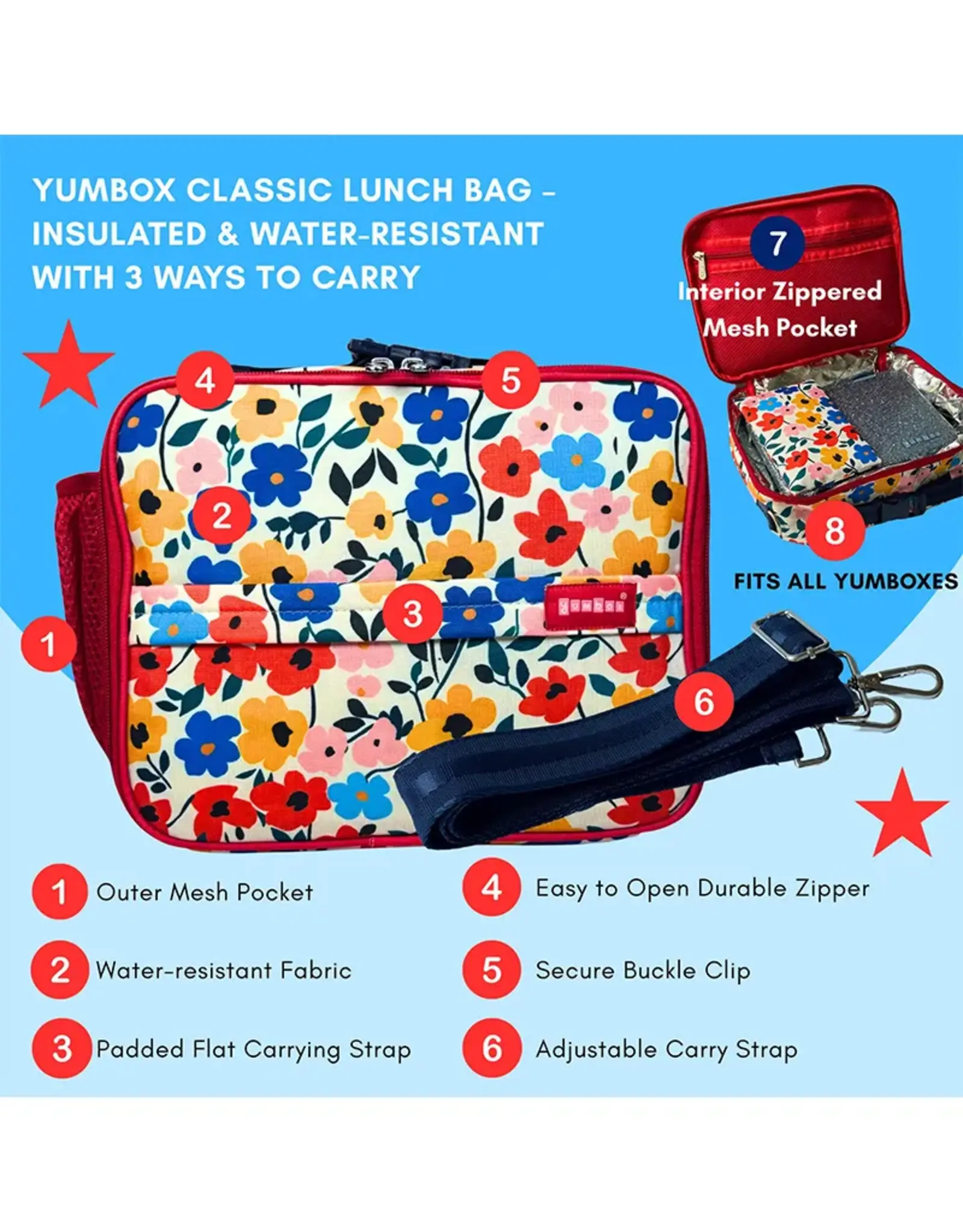 Yumbox Koeltas - Klaprozen