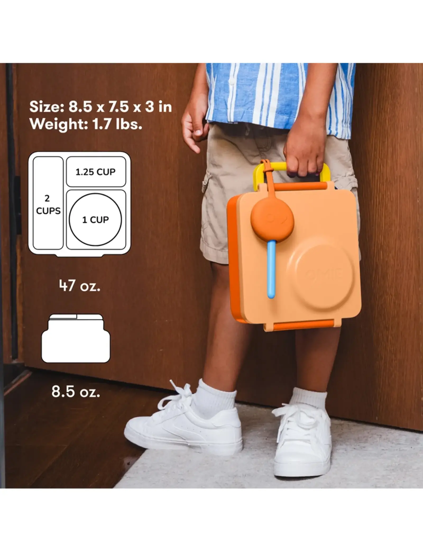 OmieLife OmieLife Bentobox - Poppy Orange