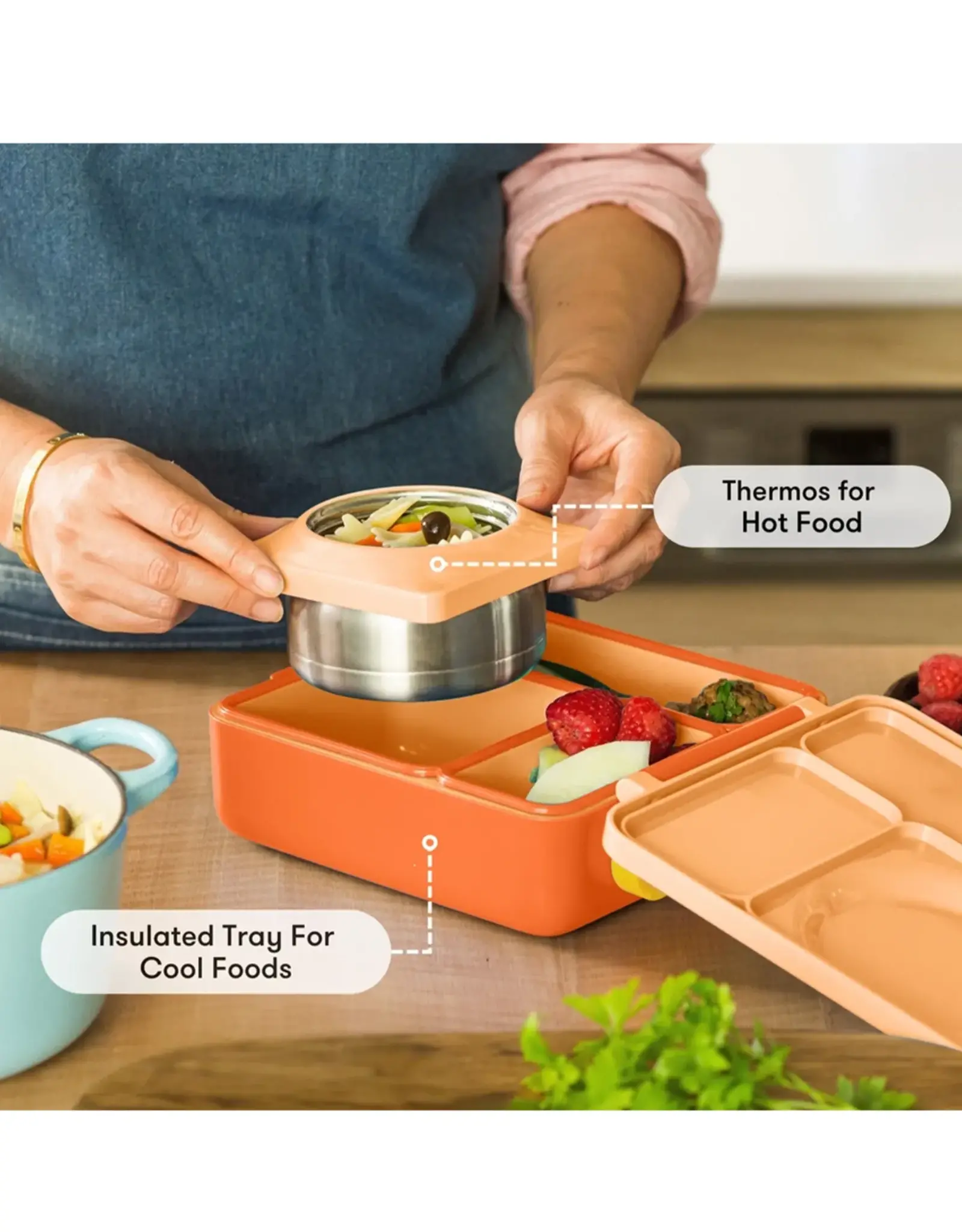 OmieLife OmieLife Bentobox - Poppy Orange