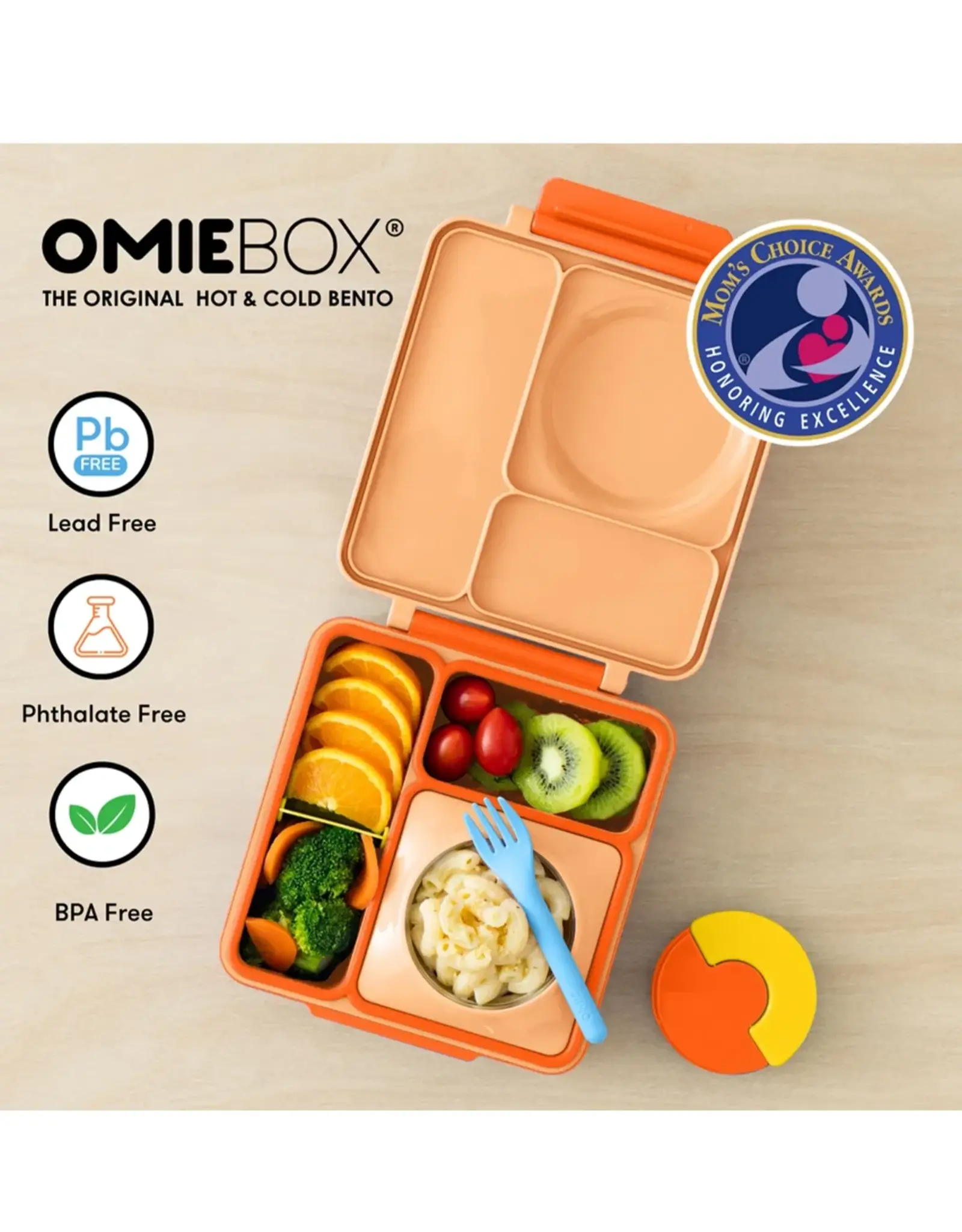 OmieLife OmieLife Bentobox - Poppy Orange