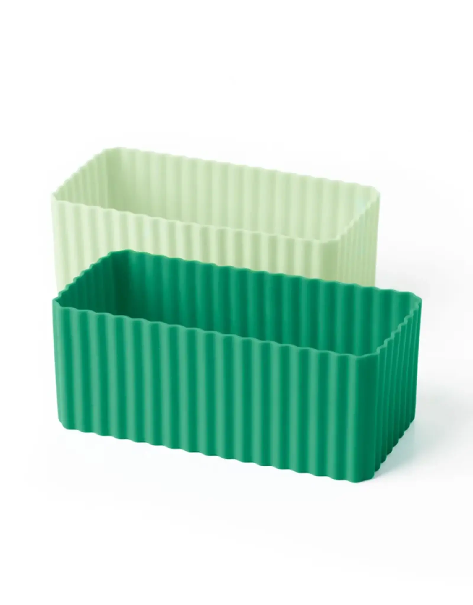 LEKKABOX Silicone Bento Cups - Rechthoek set/2 - Forest