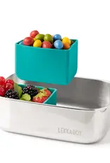 LEKKABOX Silicone Bento Cups - Afgerond set/2 - Petrol