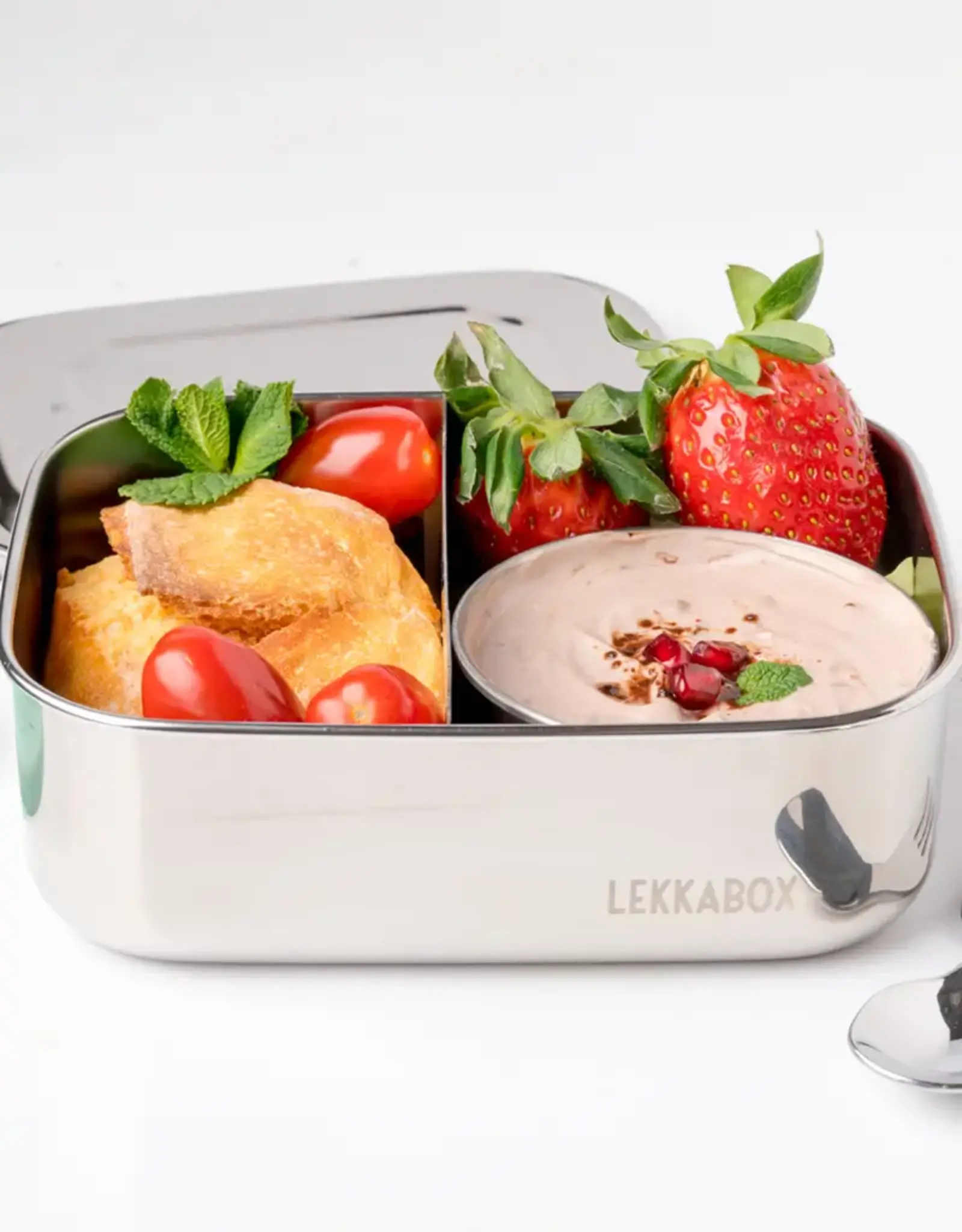 LEKKABOX Lekkabox Dipper RVS MIDI 200ml - Mint