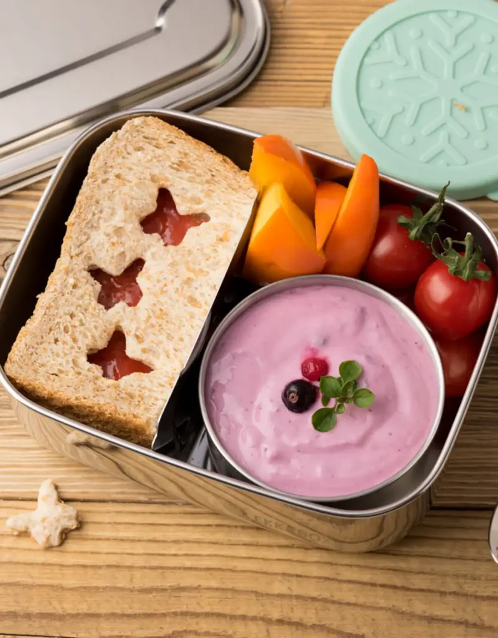 LEKKABOX Lekkabox Dipper Midi - RVS dippotje 200 ml - Forest