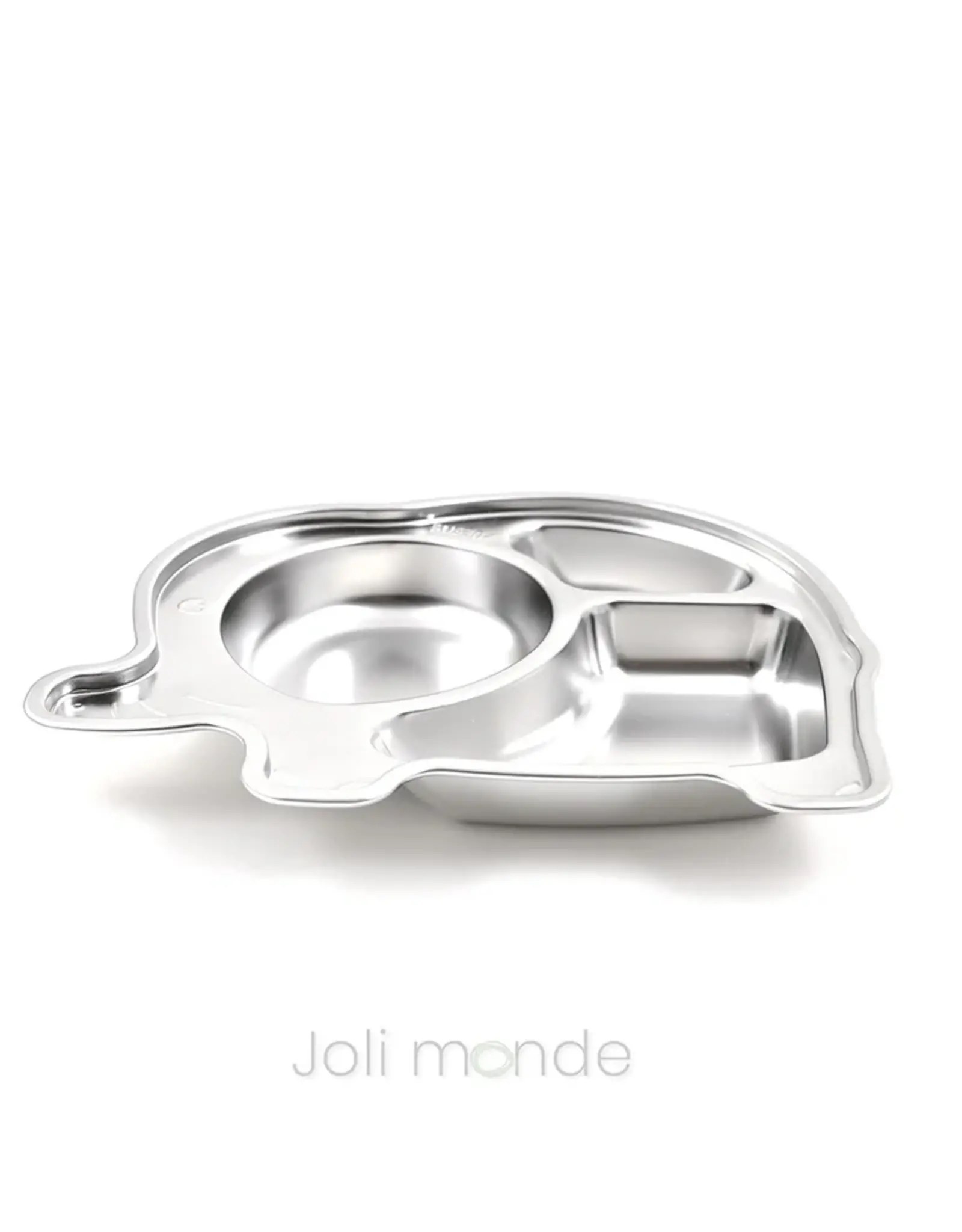 Joli monde Joli Monde - RVS kinderbord Olifant - 3 vakjes