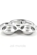 Joli monde Joli Monde - RVS kinderbord Auto - 5 vakjes
