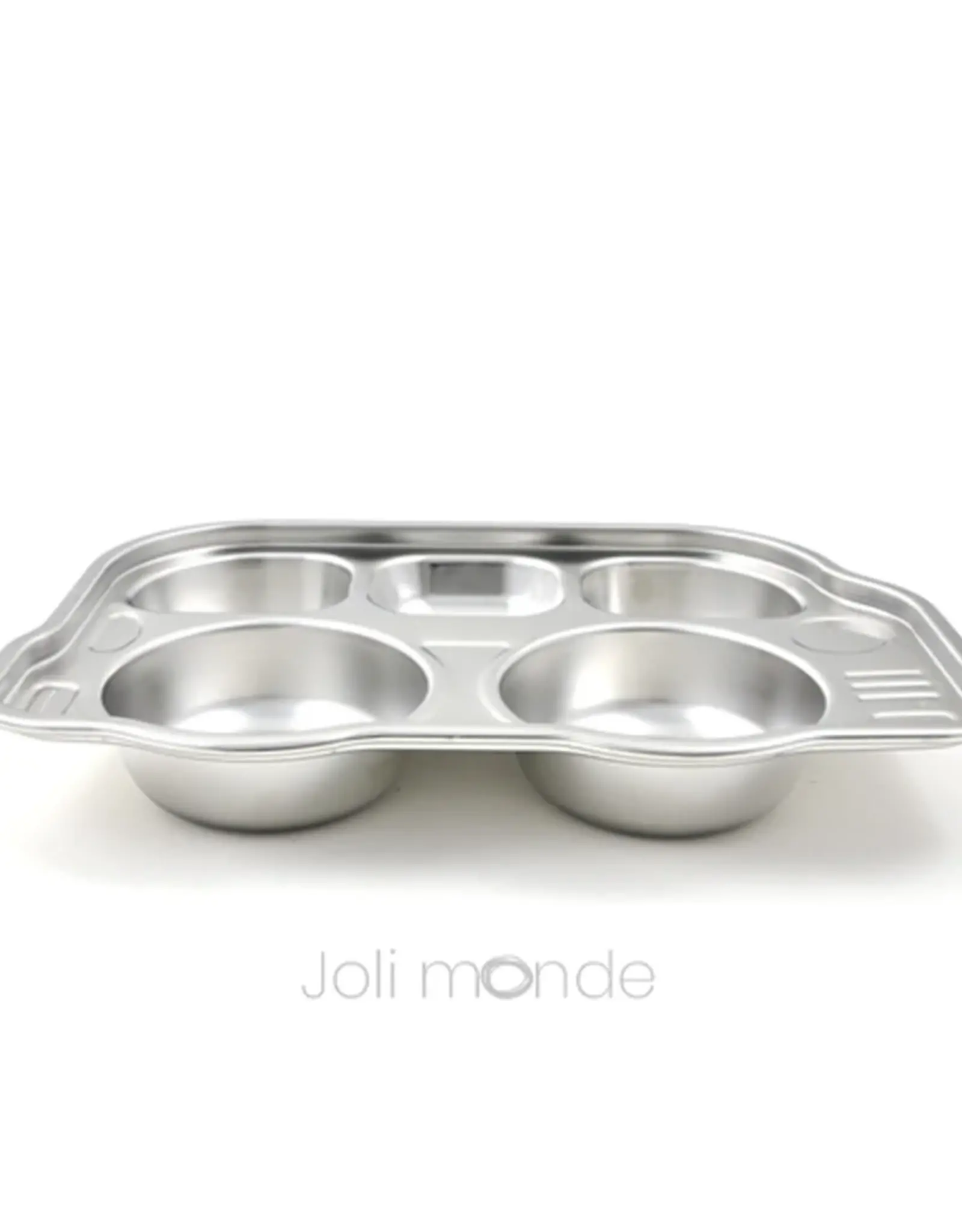 Joli monde Joli Monde - RVS kinderbord Bus - 5 vakjes