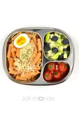 Joli monde Joli Monde - RVS kinderbord  - 3 vakjes