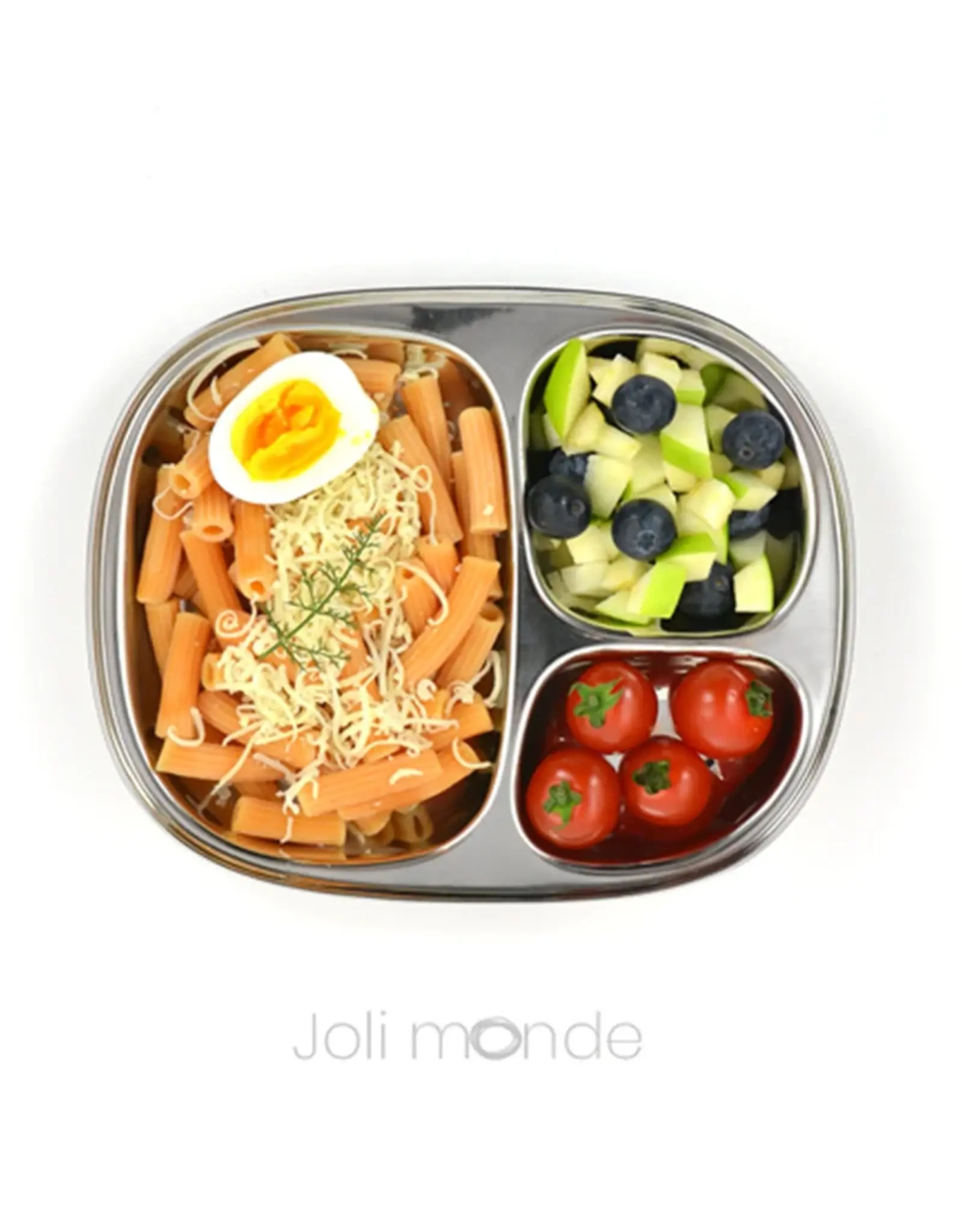 joli monde Joli Monde - RVS kinderbord - Groot 3 vakjes