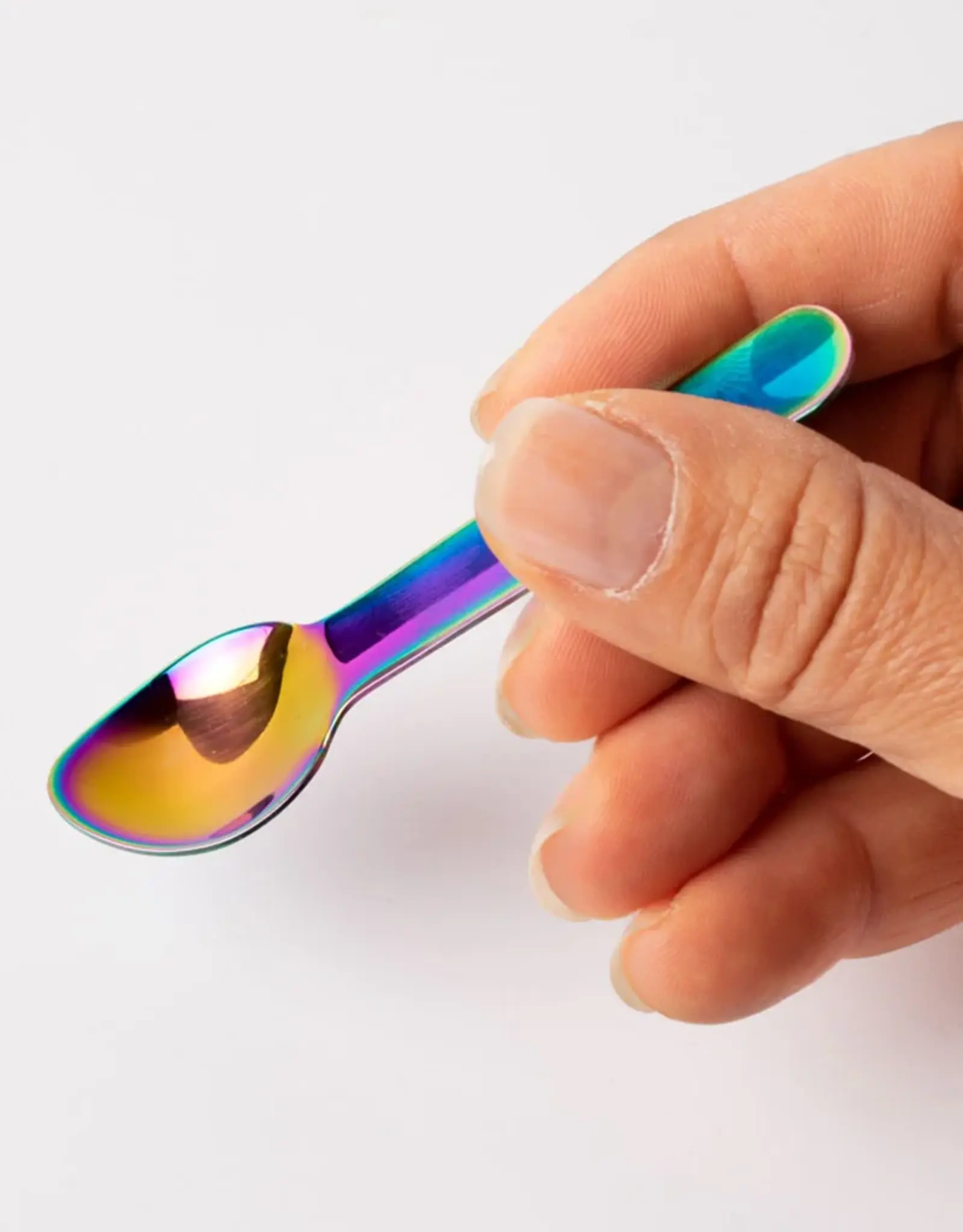 LEKKABOX Mini lepel van RVS - Regenboog