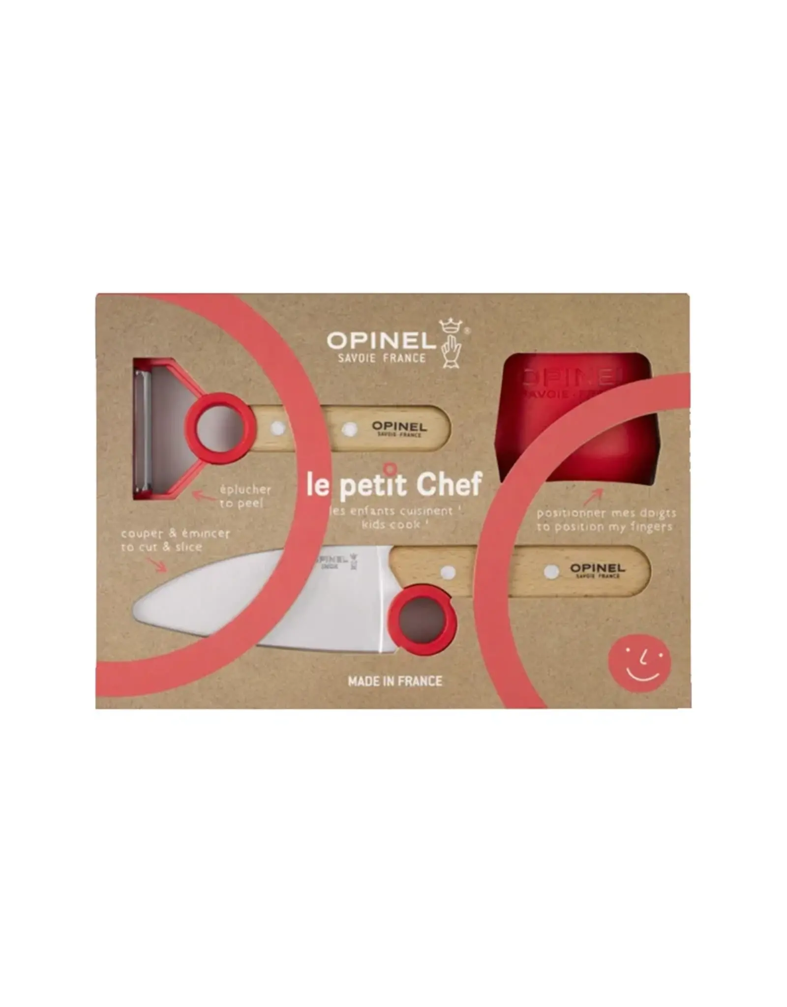 Opinel Keukenset voor kinderen 'Le Petit Chef' Rood