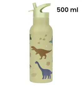 A Little Lovely Company RVS Drinkfles 500 ml - Dinosaurussen