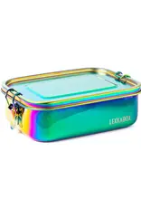 LEKKABOX Lekkabox Safe RVS Bentobox Regenboog - 1000ml met 3 vakken