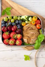 LEKKABOX Lekkabox Safe RVS Bentobox Regenboog - 1000ml met flexibele verdeler