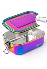 LEKKABOX Lekkabox Safe RVS Bentobox Regenboog - 1000ml met flexibele verdeler