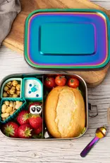 LEKKABOX Lekkabox Safe RVS Bentobox Regenboog - 1000ml met flexibele verdeler