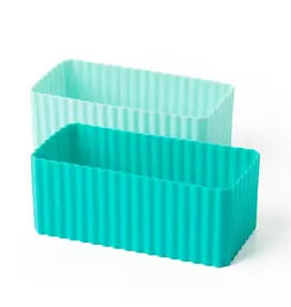 LEKKABOX Silicone Bento Cups - Rechthoek set/2 - Ocean