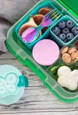 LEKKABOX Silicone Bento Cups - Rechthoek set/2 - Ocean