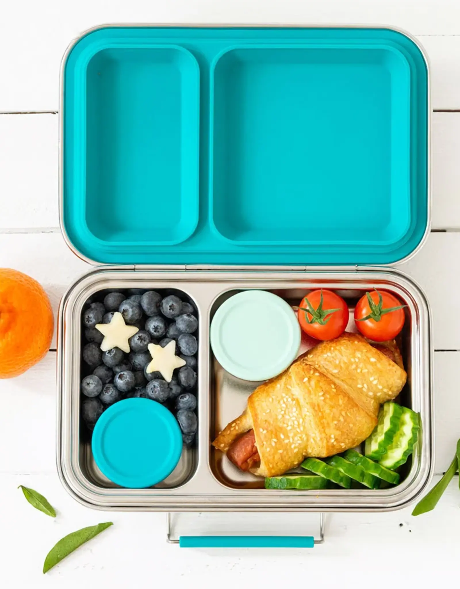 LEKKABOX Lekkabox Tiny - RVS Dressingpotjes - set van 2