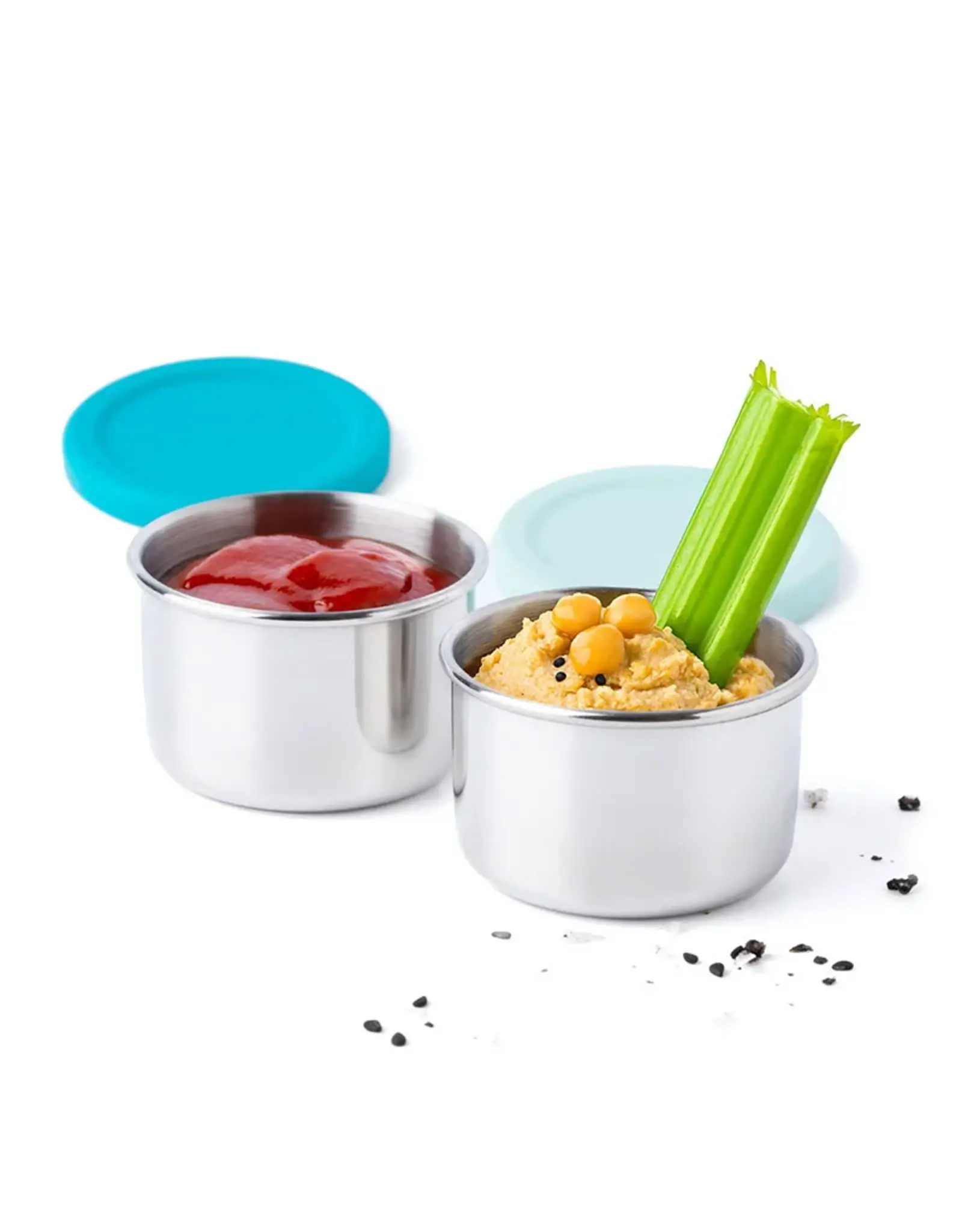 LEKKABOX Lekkabox Tiny - RVS Dressingpotjes - set van 2