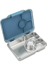 Yumbox Yumbox Prêt RVS 4-vakken - Paris Blauw Glitter