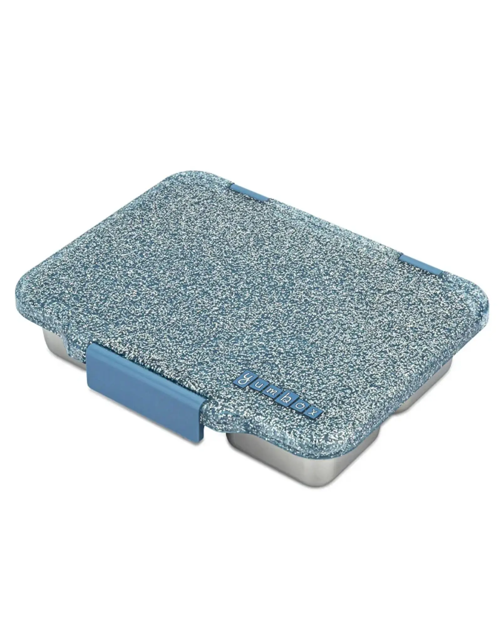 Yumbox Yumbox Prêt RVS 4-vakken - Paris Blauw Glitter
