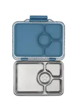 Yumbox Yumbox Prêt RVS 4-vakken - Paris Blauw Glitter