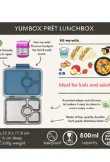 Yumbox Yumbox Prêt RVS 4-vakken - Paris Blauw Glitter