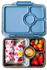 Yumbox Yumbox Prêt RVS 4-vakken - Paris Blauw Glitter
