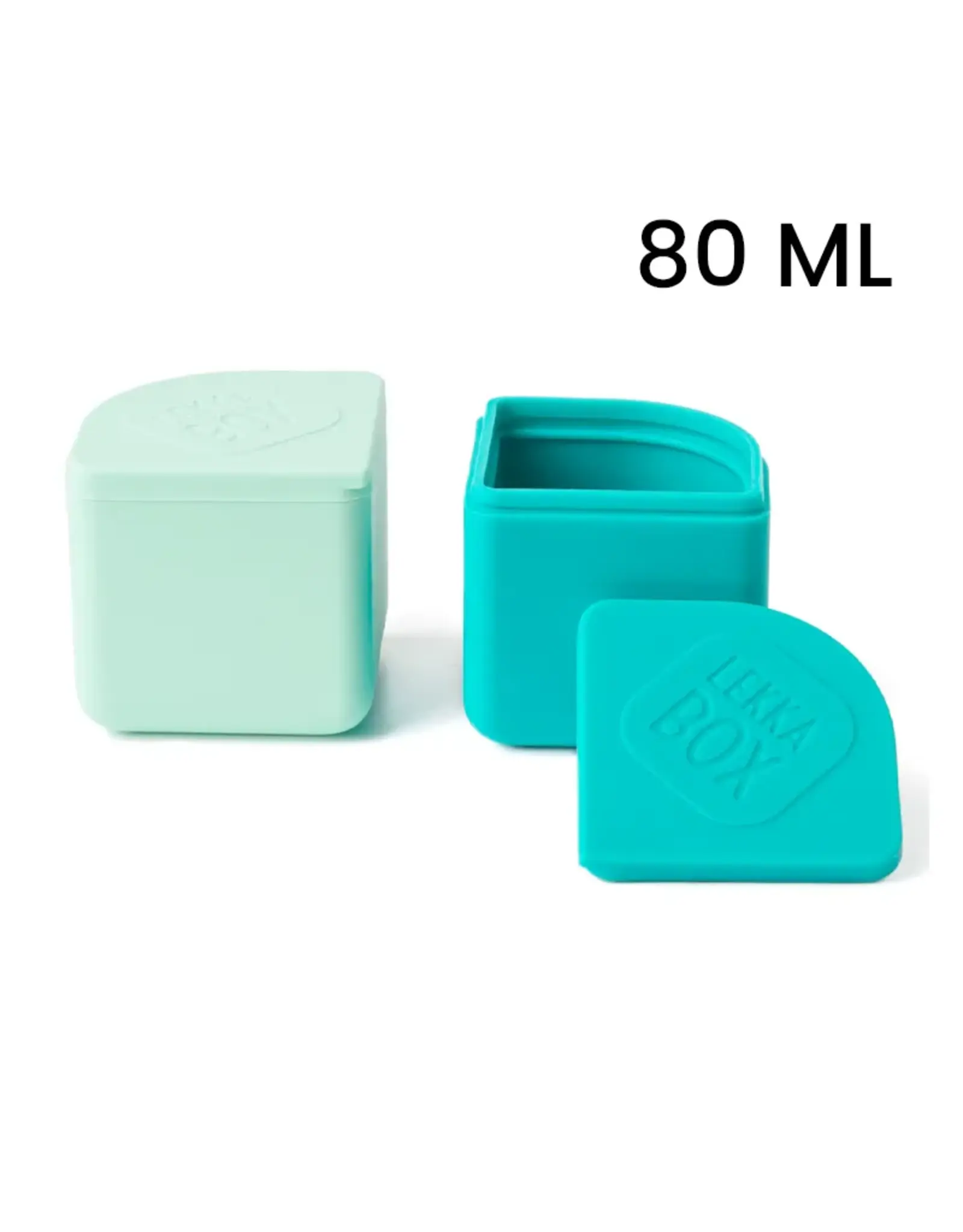 LEKKABOX Lekkabox Siliconen Dippotjes 80ml (set van 2) - Ocean