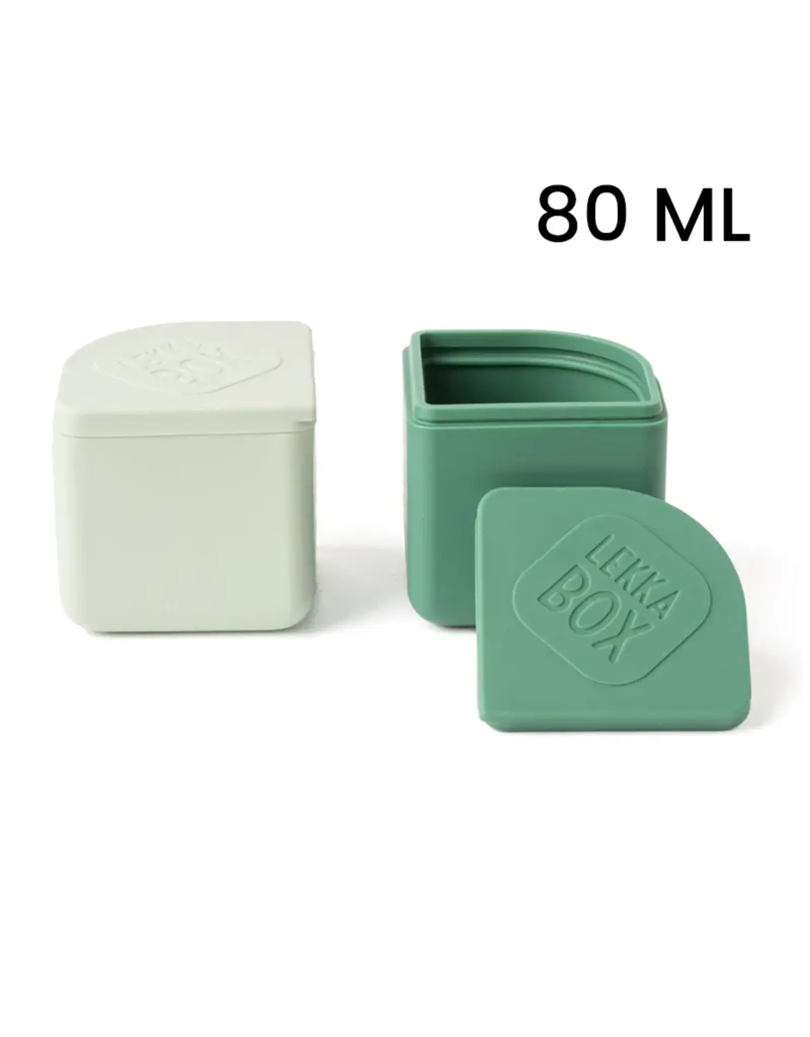 LEKKABOX Lekkabox Siliconen Dippotjes 80ml (set van 2) - Forest