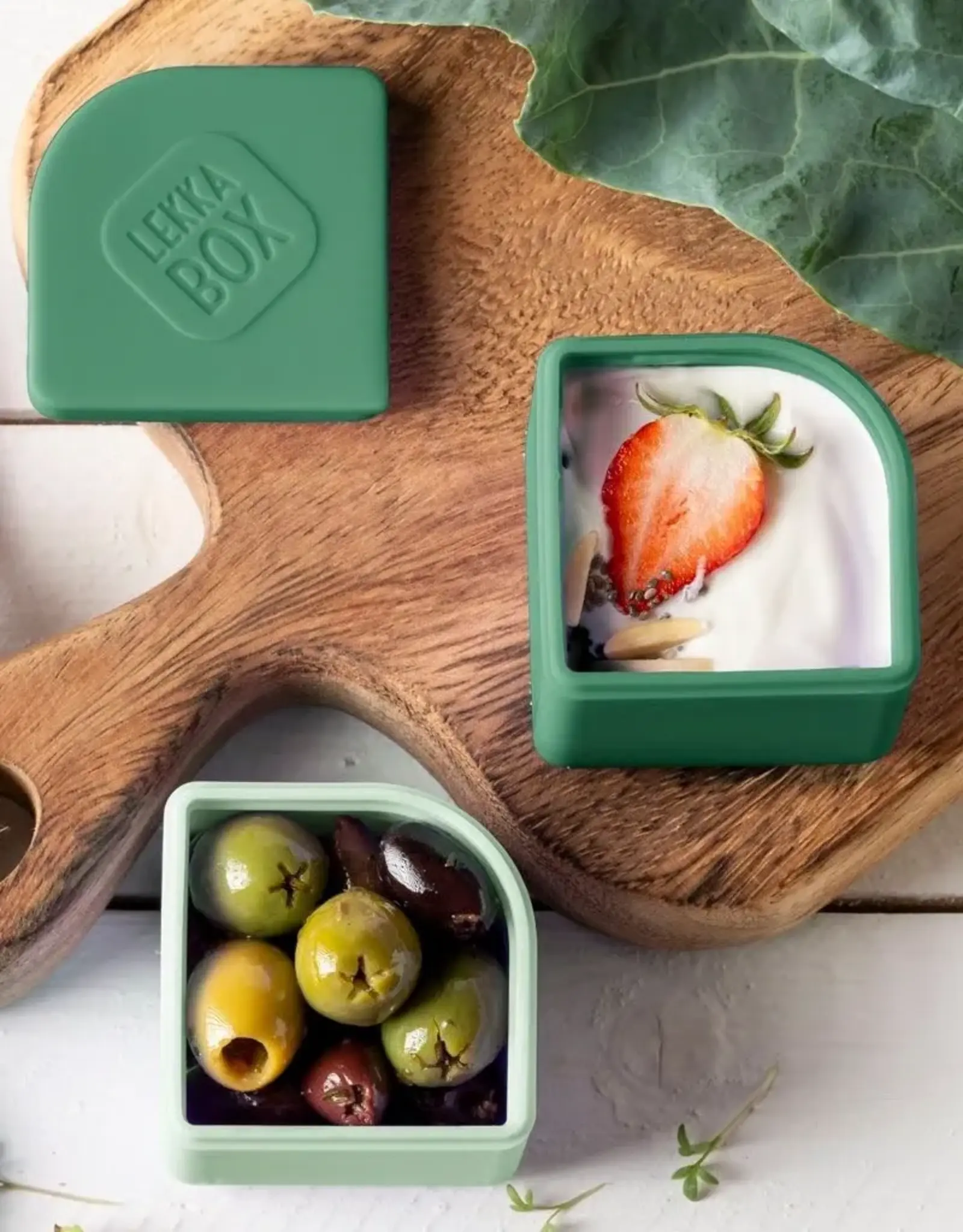 LEKKABOX Lekkabox Siliconen Mini Dipper 80ml - Set/2 Forest