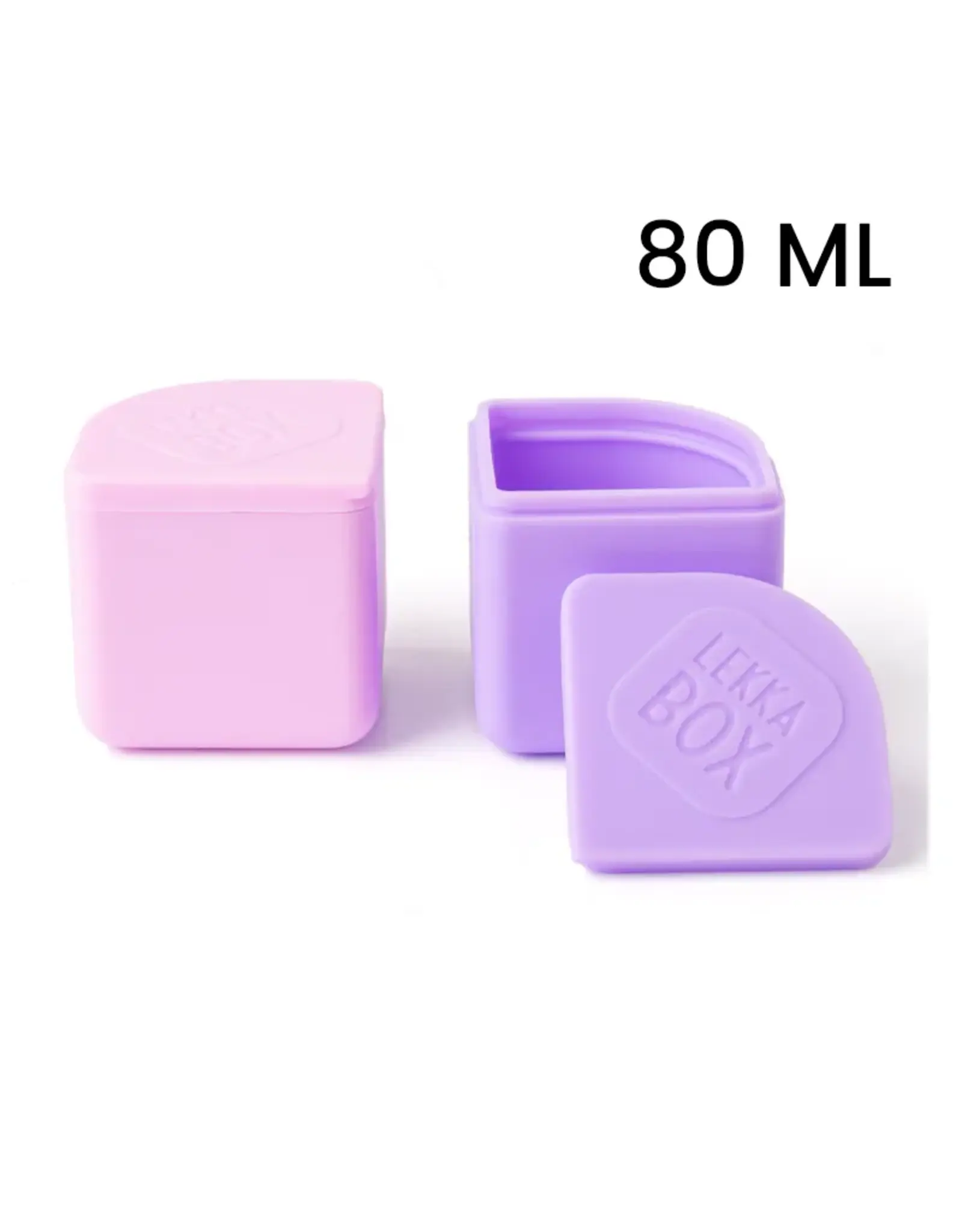 LEKKABOX Lekkabox Siliconen Dippotjes 80ml (set van 2) - Lavender
