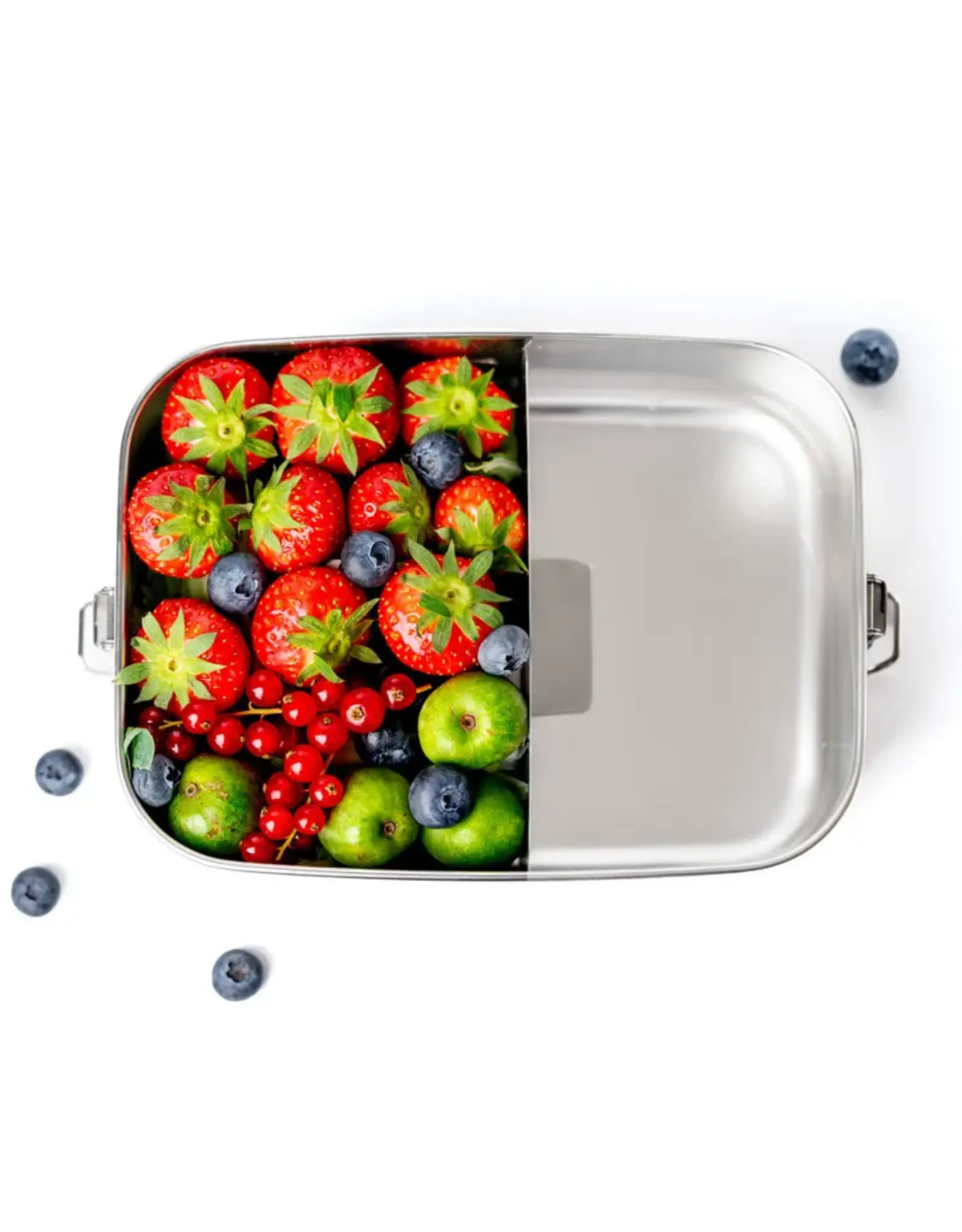 LEKKABOX Lekkabox Safe RVS Bentobox - 1400ml met flexibele verdeler
