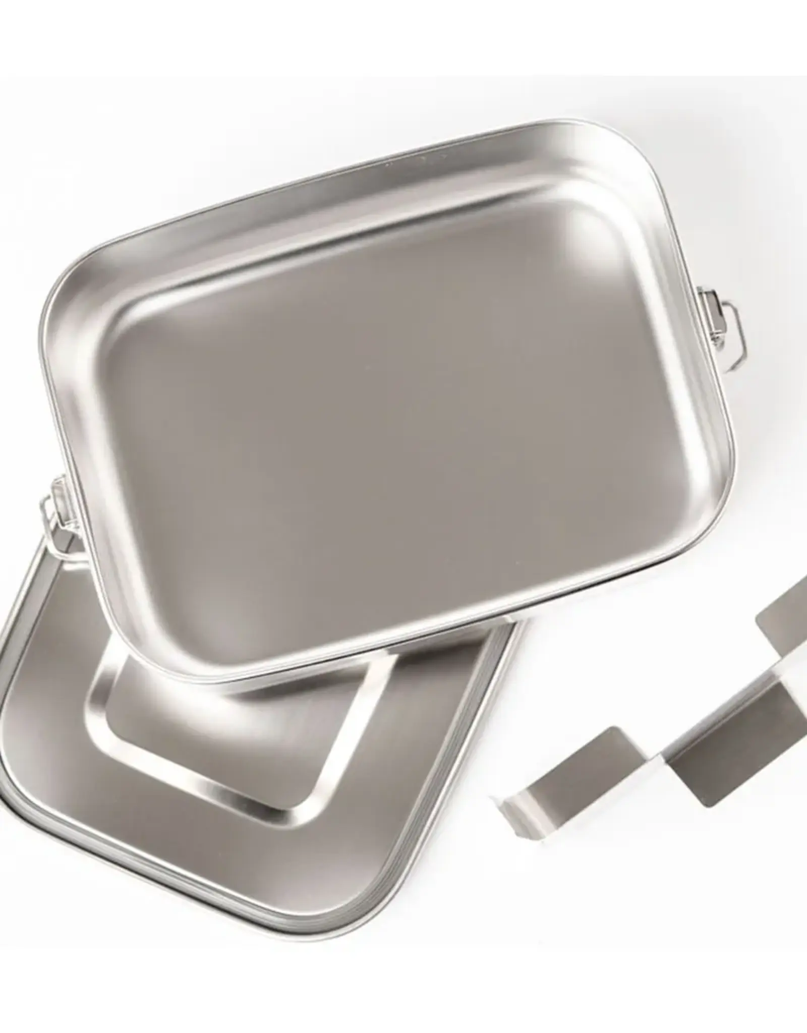 LEKKABOX Lekkabox Safe RVS Bentobox - 1400ml met flexibele verdeler