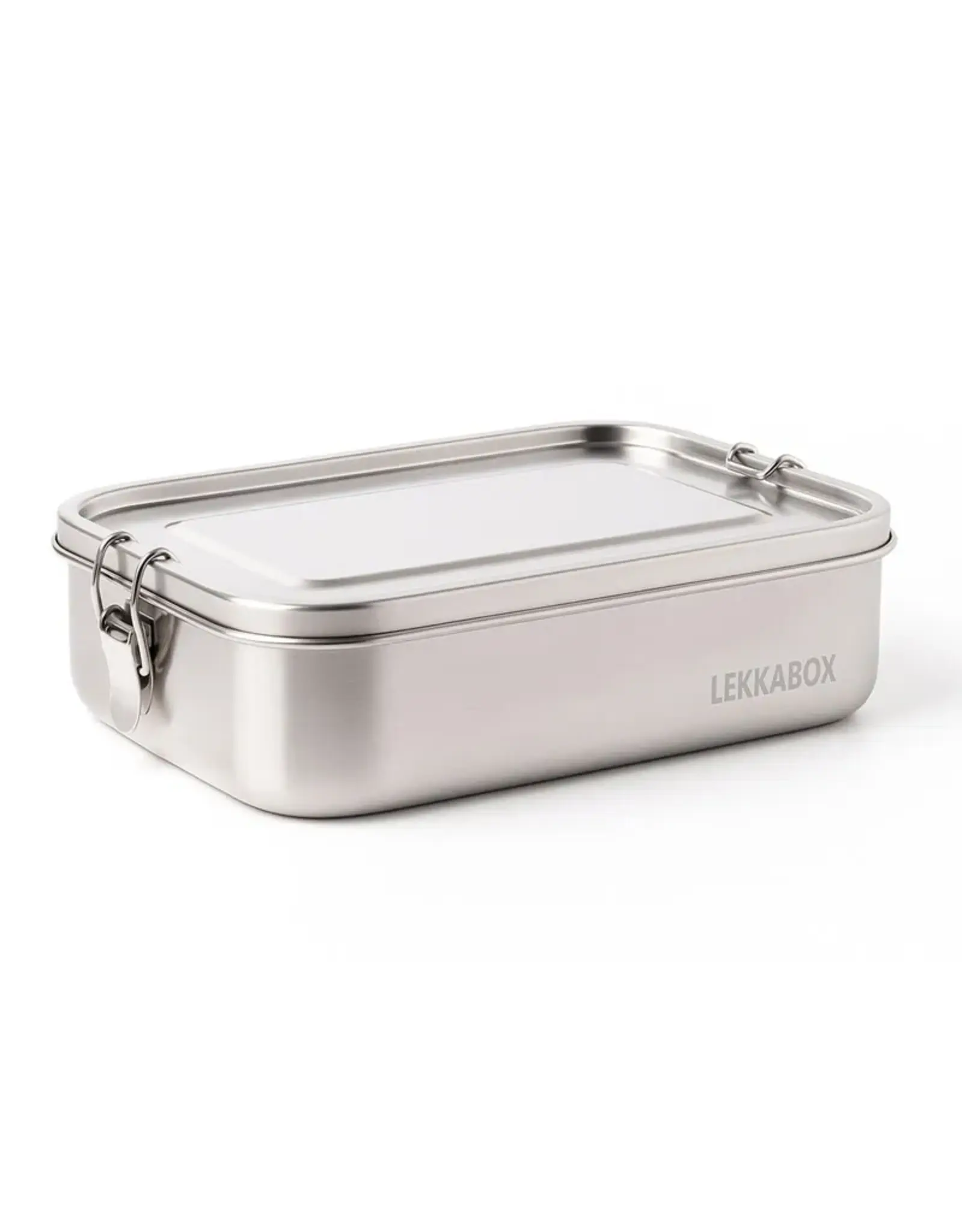 LEKKABOX Lekkabox Safe RVS Bentobox - 1400ml met 3 vakken