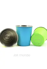 joli monde Joli Monde RVS drinkbekers - 180 ml (Set van 4 kleuren)