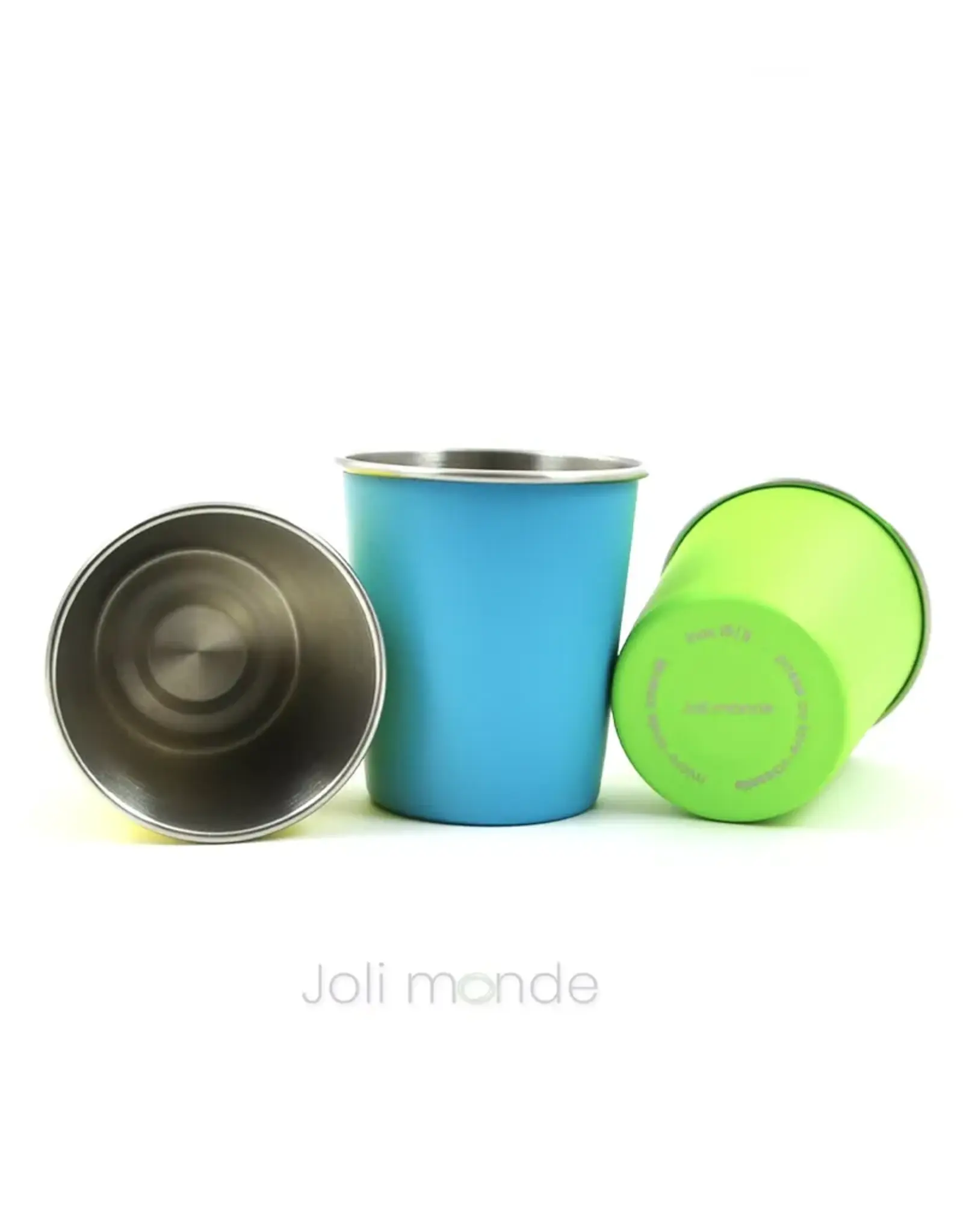 joli monde Joli Monde RVS drinkbekers - 180 ml (Set van 4 kleuren)