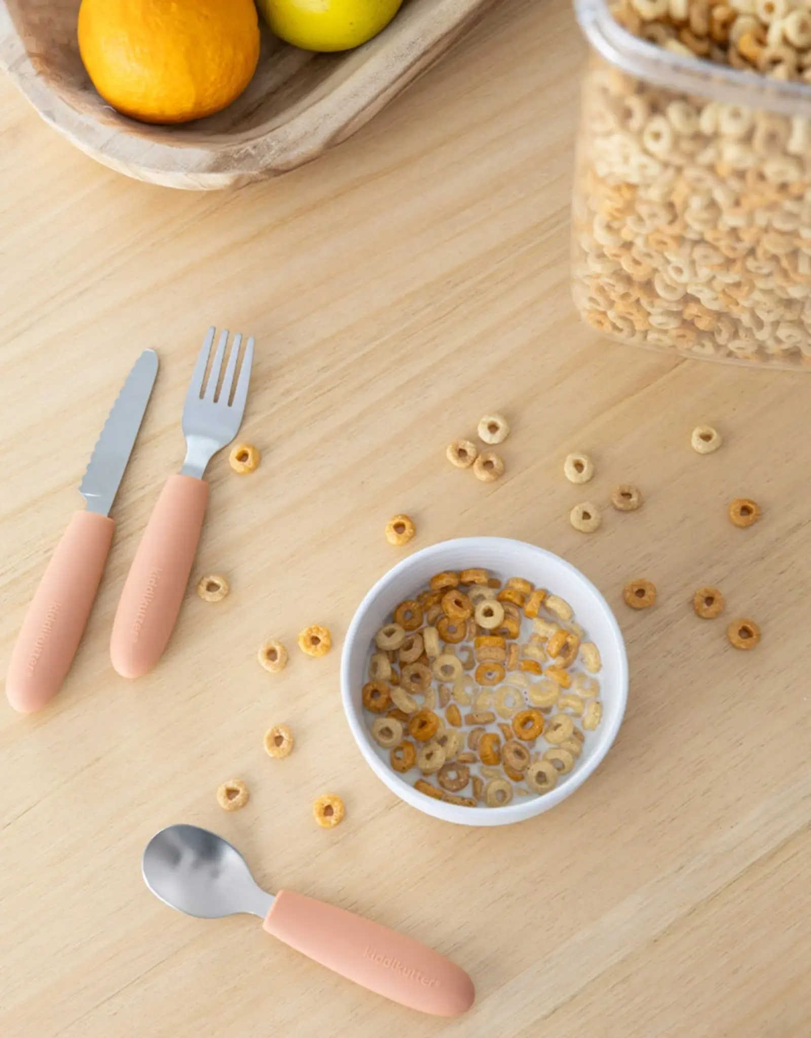Kiddikutter  KiddiKutter kinderbestekset - Peach