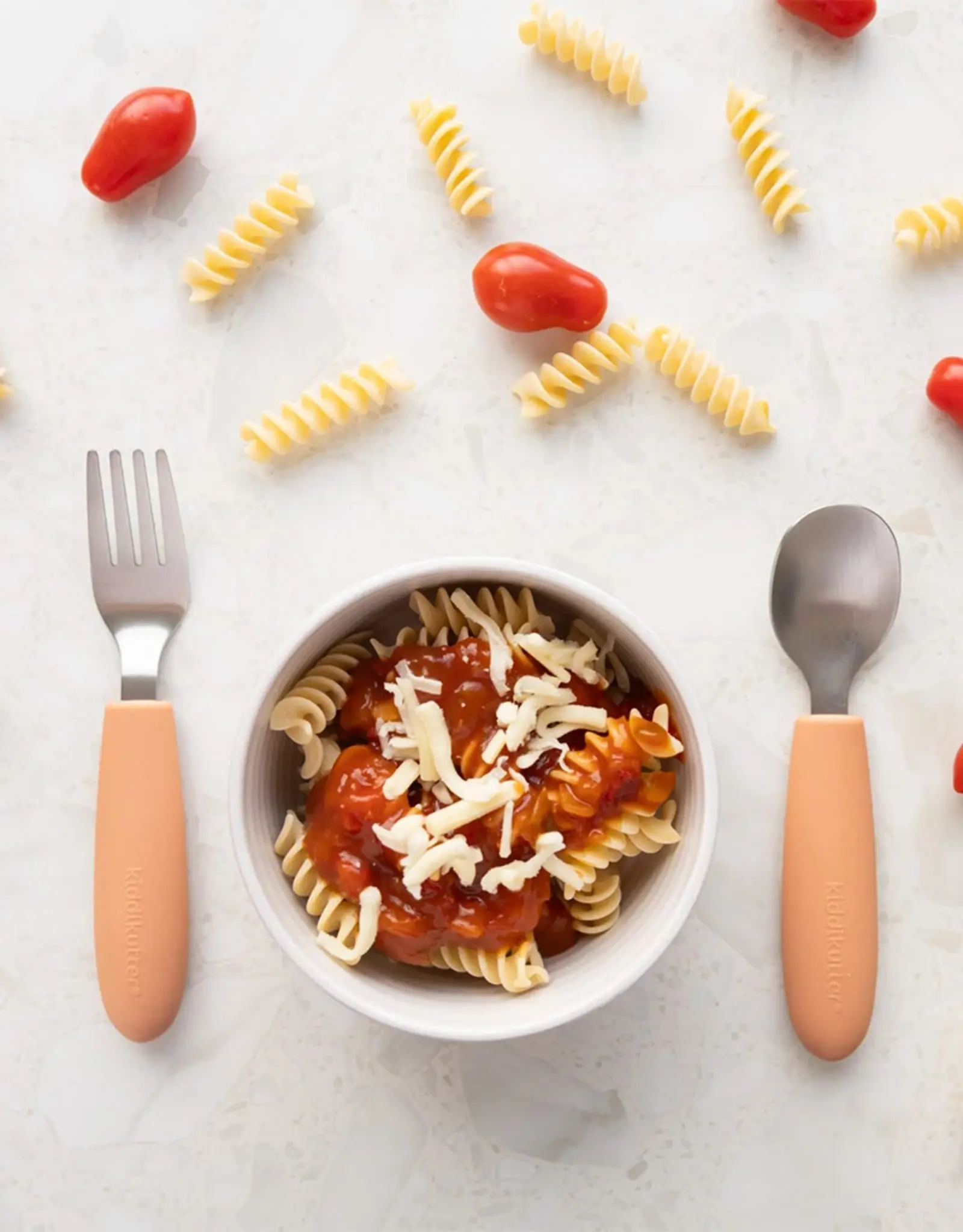 Kiddikutter  KiddiKutter kinderbestekset - Peach