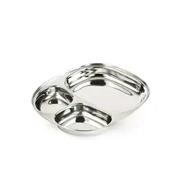 joli monde RVS kinderbord - Klein 3 vakjes