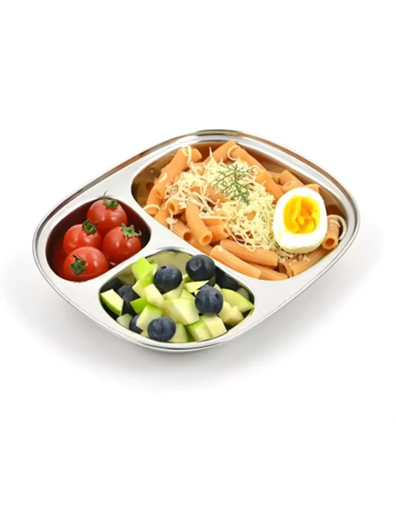 Joli monde Joli Monde - RVS kinderbord  - 3 vakjes  - mini