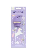 A Little Lovely Company Set dop, rietje & borstel - 350/500 ml - Unicorn Dreams