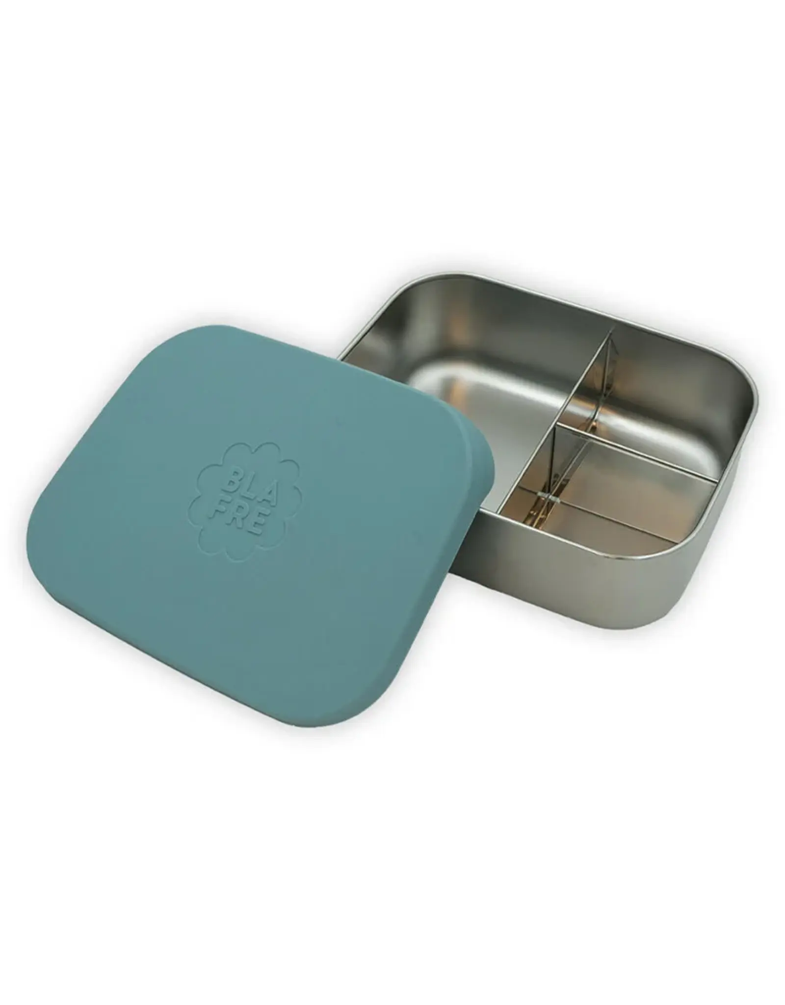 Blafre Blafre - RVS Bentobox met 3 vakken - Blauw