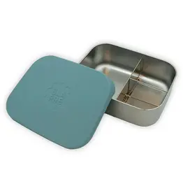 Blafre RVS Bentobox met 3 vakken - Blauw