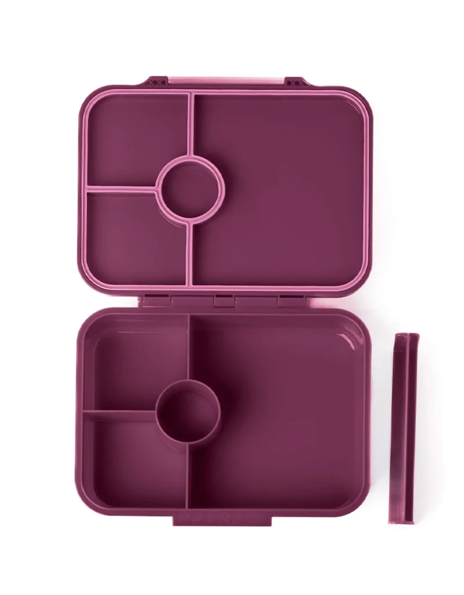 LEKKABOX Lekkabox Classic - Lunchbox met 4 vakken - Plum