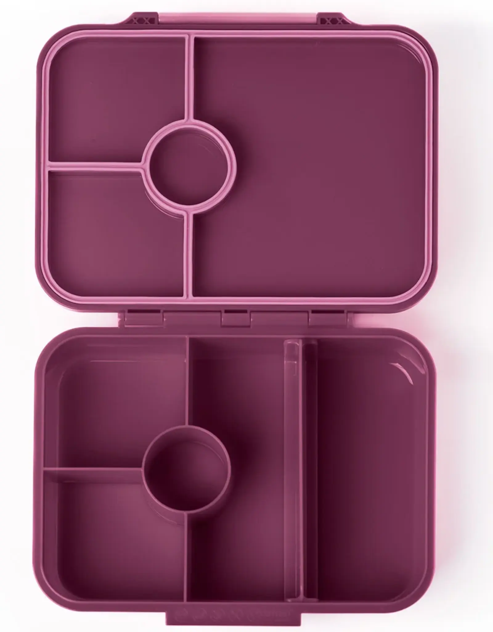 LEKKABOX Lekkabox Classic - Lunchbox met 4 vakken - Plum